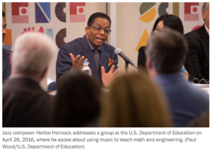 Herbie Hancock at MathScienceMusic launch